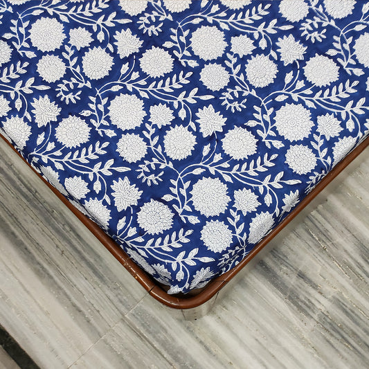 Block Printed Bedsheet